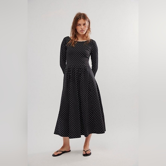 Free People Two Timin Midi Dress - Picture 1 of 8